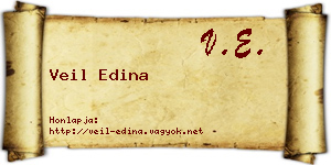 Veil Edina névjegykártya
